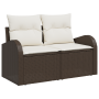 Conjunto de Sofá de Jardín de 5 Piezas con Cojines Marrón Poliratán von , Outdoor-Sofas - Ref: Foro24-3354667, Preis: 329,76 ...