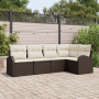 Juego de Sofás de Jardín de 5 Piezas con Cojines Marrón Poliratán von , Outdoor-Sofas - Ref: Foro24-3354707, Preis: 382,00 €,...