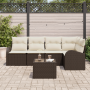 Juego de Sofá de Jardín de 5 Piezas con Cojines Gris Ratán Poliéster von , Outdoor-Sofas - Ref: Foro24-3354717, Preis: 433,24...