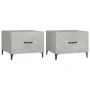 Mesa de centro patas de metal 2 uds gris hormigón 50x50x40 cm de vidaXL, Mesas de centro - Ref: Foro24-812735, Precio: 62,99 ...