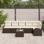 Juego de Sofá de Jardín de 6 Piezas con Cojines Ratán Poliéster Gris by , Outdoor sofas - Ref: Foro24-3354737, Price: 483,69 ...