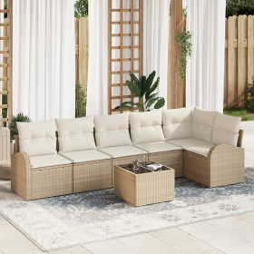 Conjunto de Sofá de Jardín de 7 Piezas con
