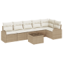 Conjunto de Sofá de Jardín de 7 Piezas con Cojines Ratán Poliratán Marrón von , Outdoor-Sofas - Ref: Foro24-3354740, Preis: 5...