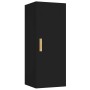 Armario de pared madera de ingeniería negro 34,5x34x90 cm de vidaXL, Estantes y estanterías - Ref: Foro24-812430, Precio: 54,...