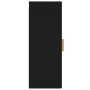 Armario de pared madera de ingeniería negro 34,5x34x90 cm de vidaXL, Estantes y estanterías - Ref: Foro24-812430, Precio: 54,...