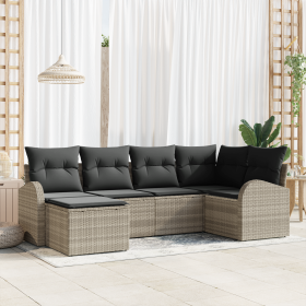 Conjunto de Sofá de Jardín de 6 Piezas con