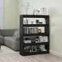 Black shelving/space divider 100x30x135 cm by vidaXL, Bookcases and shelves - Ref: Foro24-811755, Price: 70,06 €, Discount: %