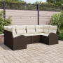 Conjunto de Sofá de Jardín de 6 Piezas con Cojines Ratán Policarbonato Marrón von , Outdoor-Sofas - Ref: Foro24-3354847, Prei...