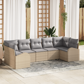 Conjunto de Sofá de Jardín de 7 Piezas con