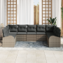 Juego de Sofás de Jardín de 9 Piezas con Cojines Gris Poliratán von , Outdoor-Sofas - Ref: Foro24-3354868, Preis: 565,05 €, R...
