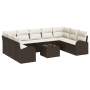 Conjunto de Sofás de Jardín de 9 Piezas con Cojines Ratán Poliéster Gris von , Outdoor-Sofas - Ref: Foro24-3354877, Preis: 67...