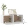 Weißer Wandschrank aus Sperrholz, 100 x 36,5 x 35 cm von vidaXL, Schließfächer und Lagerschränke - Ref: Foro24-812951, Preis:...