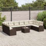 Set de Sofá de Jardín de 10 Piezas con Cojines Gris Ratán de Polietileno by , Outdoor sofas - Ref: Foro24-3354897, Price: 674...