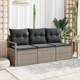 Conjunto de Sofá de Jardín de 3 Piezas con