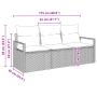 Juego de Sofá de Jardín de 3 Piezas con Cojines Beige Ratán Sintético by , Outdoor sofas - Ref: Foro24-3354910, Price: 272,84...