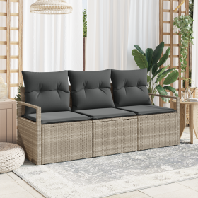 Conjunto de Sofá de Jardín de 3 Piezas con