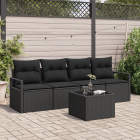 Conjunto de Sofá de Jardín de 5 Piezas con