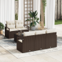 Conjunto de Sofá de Jardín de 6 Piezas con Cojines Marrón Poliratán von , Outdoor-Sofas - Ref: Foro24-3354927, Preis: 457,56 ...