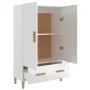 Sperrholz Sideboard glänzend weiß 70x31x115cm von vidaXL, Sideboards - Ref: Foro24-812534, Preis: 98,57 €, Rabatt: %