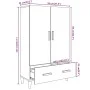 Sperrholz Sideboard glänzend weiß 70x31x115cm von vidaXL, Sideboards - Ref: Foro24-812534, Preis: 98,57 €, Rabatt: %
