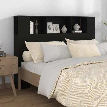 Schwarzes Kopfteilmöbel 140x18,5x104,5 cm von vidaXL, Kopf- und Fußteile - Ref: Foro24-811926, Preis: 62,65 €, Rabatt: %
