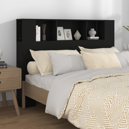 Schwarzes Kopfteilmöbel 140x18,5x104,5 cm von vidaXL, Kopf- und Fußteile - Ref: Foro24-811926, Preis: 63,53 €, Rabatt: %