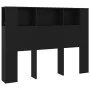 Schwarzes Kopfteilmöbel 140x18,5x104,5 cm von vidaXL, Kopf- und Fußteile - Ref: Foro24-811926, Preis: 62,65 €, Rabatt: %