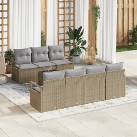 Conjunto de Sofás de Jardín de 8 Piezas con