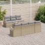 Conjunto de Sofás de Jardín de 8 Piezas con Cojines Beige Ratán Sintético | Foro24.es | Tu tienda online para hogar, jardín y más Foro24.es