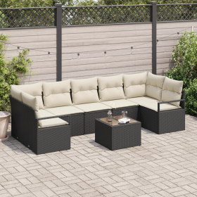 Set de Sofás de Jardín de 8 Piezas con Cojines