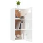 Hängeschrank aus Holz weiß glänzend 34,5x34x90 cm von vidaXL, Regale und Regale - Ref: Foro24-812444, Preis: 64,88 €, Rabatt: %