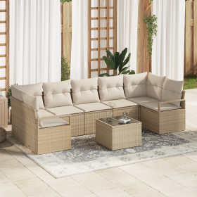 Conjunto de Sofá de Jardín de 8 Piezas con