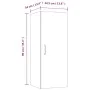 Hängeschrank aus Holz weiß glänzend 34,5x34x90 cm von vidaXL, Regale und Regale - Ref: Foro24-812444, Preis: 64,88 €, Rabatt: %