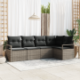 Conjunto de Sofá de Jardín de 5 Piezas con Cojines Gris Poliratán de | Foro24.es | Tu tienda online para hogar, jardín y más Foro24.es