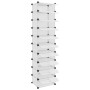 Transparent PP shoe rack 44x32x174 cm by vidaXL, Shoe racks and shoe organizers - Ref: Foro24-340561, Price: 58,12 €, Discoun...
