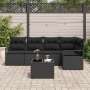 Set de Sofás de Jardín de 6 Piezas con Cojines Beige Ratán Sintético | Foro24.es | Tu tienda online para hogar, jardín y más Foro24.es