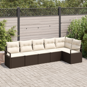 Comprar Juego de Sofá de Jardín de 6 Piezas con