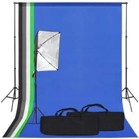 Photography studio kit with softbox and backdrop by vidaXL, Flashes and studio lighting - Ref: Foro24-3094671, Price: 122,92 ...