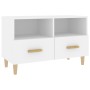 Mueble para TV madera contrachapada blanco 80x36x50 cm