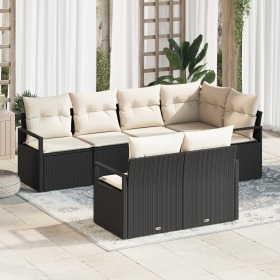 Comprar Set de Sofá de Jardín de 7 Piezas con