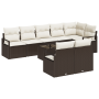 Juego de Sofás de Jardín de 8 Piezas con Cojines Gris Polirratán by , Outdoor sofas - Ref: Foro24-3355107, Price: 625,76 €, D...