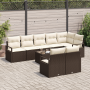 Juego de Sofás de Jardín de 8 Piezas con Cojines Gris Polirratán by , Outdoor sofas - Ref: Foro24-3355107, Price: 625,76 €, D...