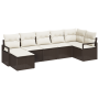 Juego de Sofá de Jardín de 7 piezas con Cojines Marrón Ratán Polipropileno von , Outdoor-Sofas - Ref: Foro24-3355137, Preis: ...
