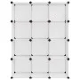 Cube shelving with 12 transparent PP compartments by vidaXL, Shoe racks and shoe organizers - Ref: Foro24-340550, Price: 52,0...