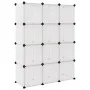 Cube shelving with 12 transparent PP compartments by vidaXL, Shoe racks and shoe organizers - Ref: Foro24-340550, Price: 52,0...