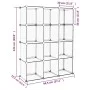 Cube shelving with 12 transparent PP compartments by vidaXL, Shoe racks and shoe organizers - Ref: Foro24-340550, Price: 52,0...