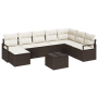 Conjunto de Sofás de Jardín de 8 Piezas con Cojines Ratán Poliéster Gris von , Outdoor-Sofas - Ref: Foro24-3355177, Preis: 54...
