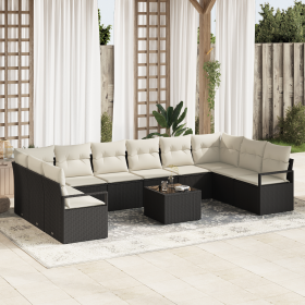 Juego de Sofá de Jardín de 10 Piezas con Cojines Ratan Sintético Marrón de , Sofás de exterior - Ref: Foro24-3355236, Precio:...