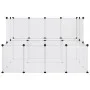 Transparenter Kleintierkäfig aus PP und Stahl, 143 x 107 x 93 cm von vidaXL, Käfige und Lebensräume für Kleintiere - Ref: For...