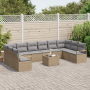 Juego de Sofá de Jardín de 11 piezas con cojines de Ratán Poli Negro von , Outdoor-Sofas - Ref: Foro24-3355239, Preis: 684,64...